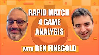 Rosen and Finegold Rapid Match Games 14 Analysis [upl. by Ilysa309]