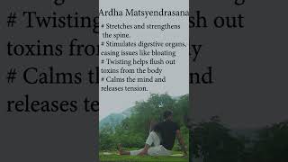 Ardha Matsyendrasana yoga motivation improveflexibility yogastyle trending nature shorts [upl. by Jard]