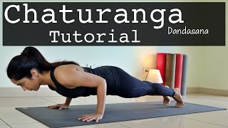 Chaturanga Dandasana for Beginners  Correct Technique  YogBela [upl. by Kraus]