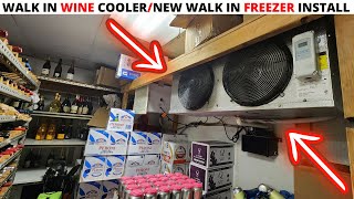 HVACR Walk In Wine Cooler Refrigerant PipingElectrical Service For New Walk In Freezer Install [upl. by Zigmund]