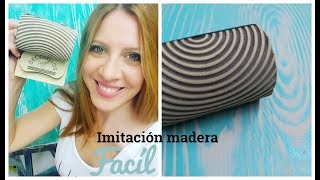 Como hacer imitación de madera fácil ♥ Marina Capano [upl. by Blainey412]