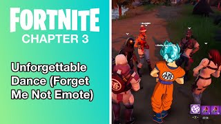 Unforgettable Dance Forget Me Not Emote  Fortnite Chapter 3 Season 3 [upl. by Iliam]