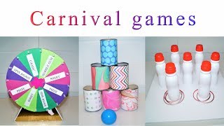 DIY party decorations  DIY CARNIVAL GAMES  Sugarella Sweets Party [upl. by Lina878]