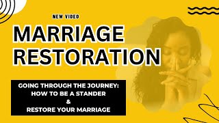 MARRIAGE RESTORATION HOW TO BE A STANDER AND RESTORE YOU MARRIAGE [upl. by Ehcadroj]