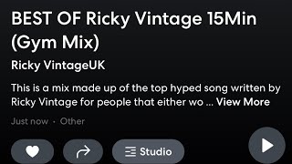 Best Of Ricky Vintage 15mins Gym Mix [upl. by Atnovart]