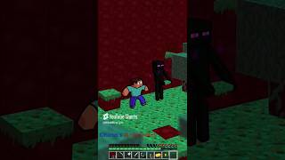 Enderman Encounters Steve to play hardcore minecraft minecraftshorts [upl. by Sig]