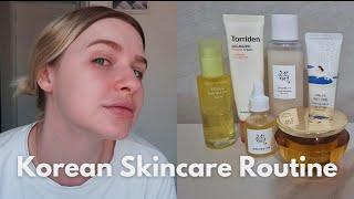 Korean Skincare Routine for AcneProne Skin  BOJ Torriden etc [upl. by Naitsirt]