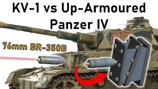 KV1 vs UPARMOURED PANZER IV  BR350B APHEBC vs 3Layer Armour  Armour Penetration Simulation [upl. by Minor]