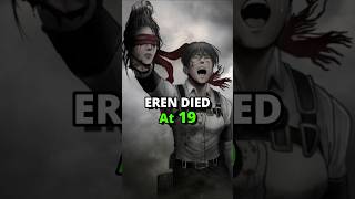 Age at each Titan Shifter Died in Aot eren aot levi [upl. by Gokey]