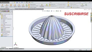 Solidworks Superficie  exprimidor con superficie [upl. by Addy]