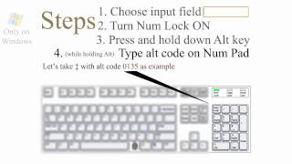 ¿How Alt codes ♥ keyboard symbols [upl. by Weathers441]