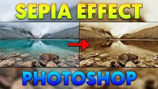 How To Create Sepia Effect in Photoshop CC [upl. by Adekam]