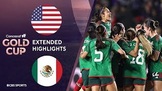 United States vs Mexico Extended Highlights  CONCACAF W Gold Cup I CBS Sports [upl. by Darius]