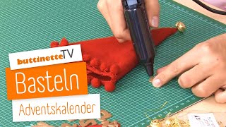 Adventskalender basteln  Tutorial  buttinette TV BASTELN [upl. by Viradis]