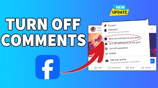 How to turn off comments on Facebook post UPDATE 2024 [upl. by Semela116]