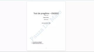 Testul 10 de pregatire pentru Evaluare Nationala 2022 [upl. by Sanger585]