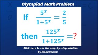 Math Olympiad  Algebra Problem  40 [upl. by Ailaza]