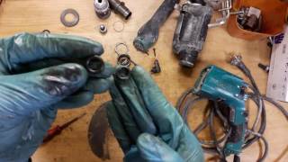 How to assemble repair find problem Makita rotary hammer drill HR2470FT HR2470 [upl. by Siegel380]