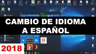 Como cambiar el idioma en windows 10 de ingles a español [upl. by Novek]