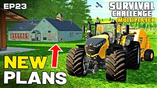 NEW PLANS FOR THE LAND EXPANSION  Survival Challenge Multiplayer  FS22  Episode 23 [upl. by Adalheid]