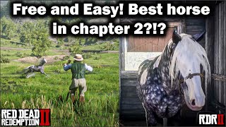 Free and Easy to get Missouri Fox Trotter in Chapter 2  Red Dead Redemption 2  RDR2 in 2021 Horse [upl. by Urina390]