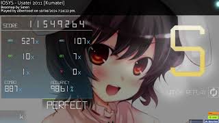 IOSYS  Usatei 2011 Kumatei 409 Stare rating Perfect  osu [upl. by Eugenie309]