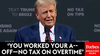 JUST IN Trump Announces New Proposal No Tax On Overtime [upl. by Ardnael]