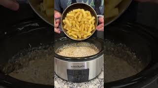 Crock Pot Garlic Parmesan Chicken Pasta 🍗 [upl. by Hirasuna420]