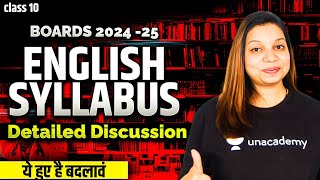 Class 10 English Syllabus  Detailed Discussion  Boards 202425 [upl. by Apoor]