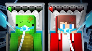 JJ and Mikey is in Critical Condition in the Hospital  Maizen Minecraft Animation [upl. by Alleciram237]