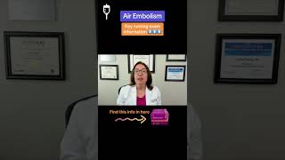 Air Embolism Medical Surgical SHORT  LevelUpRN [upl. by Parrisch]