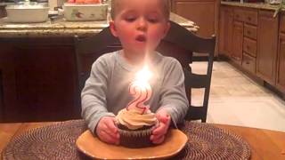 Little boy cant blow out birthday candle [upl. by Isidoro]