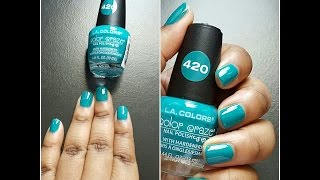 LA COLORS Color Craze  Atomic  Nail Polish Review [upl. by Hayalat]