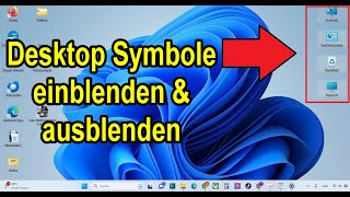 Windows 11 Desktop Symbole einblenden amp ausblenden Anleitung [upl. by Templia]