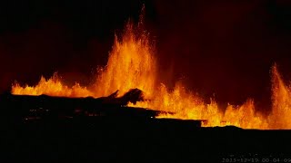 WATCH Volcano Erupts in Iceland Near Evacuated Town [upl. by Jeddy613]