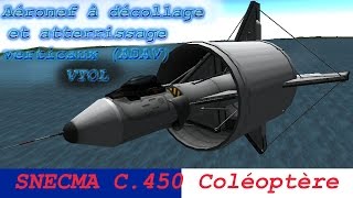 KSP SNECMA C450 Coléoptère VTOL prototype plane KW Rocketry [upl. by Sibelle]