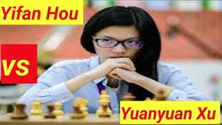 Yifan Hou vs Yuanyuan Xu  Yifan Hou chess game Hou amazing sacrifice all Famous chess gamehou [upl. by Blayze736]