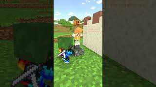 Steve JJ and baby zombie avenge the village and save Alex part 3  Baby zombie minecraft animations [upl. by Feilak802]