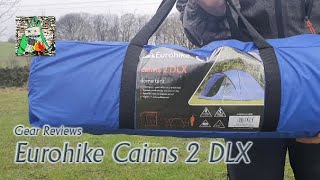 Gear Review Eurohike Cairns 2 DLX Nightfall two man tent [upl. by Noyahs]