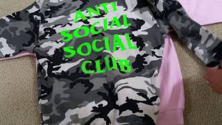 Real vs Fake Anti Social Social Club Hoodie Hoody Full Review HD 2017 [upl. by Christan871]