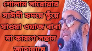 Golam Sarowar Saidi Baba Ma Karone Sontan Jahanameগোলাম সারোয়ার সাঈদীbanglawazmahfil [upl. by Shimkus278]