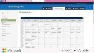 Microsoft Grants Manager Plus Demo Part 2 [upl. by Esau]