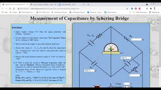 Measurement of capacitance using Schering Bridge PARTII [upl. by Aisat]