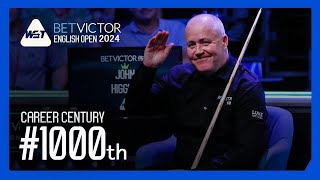 John Higgins 1000 Century Break  English Open 2024 [upl. by Kirsten]