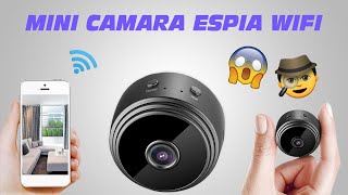 Como Usar Mini Camera Espia Wireless WiFi HD 1080P Camara Oculta Visión Nocturna [upl. by Seadon]