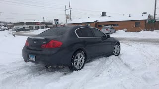 Infiniti G37 Berk Test Pipes COLD START WITH STOCK Y PIPE AND AXLE BACK [upl. by Ecirted]