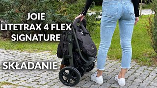 JOIE LITETRAX 4 FLEX SIGNATURE SKŁADANIE WÓZKA  BOBOBLOGPL [upl. by Elvie]