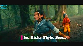 Katara amp Aang Ice Discs Fight Scene  Avatar The Last Airbender Netflix Season 1 Episode 5 [upl. by Nasaj]