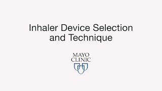 Inhaler Device Selection and Technique  BAVLS [upl. by Yar]