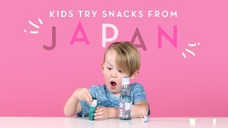 Kids Try Snacks from Japan  Kids Try  HiHo Kids [upl. by Pinette]